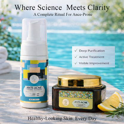 Bezel™ Anti Acne Combo Pack (Anti Acne Foaming Facewash & Anti Acne Face Cream)